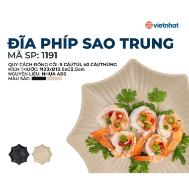 Đĩa Nhựa Phíp Melamine Ngôi Sao Dày Cao Cấp - Đựng Hoa Quả, Đồ Ăn, Giá 14.800₫
