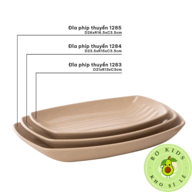 Đĩa nhựa phíp thuyền Việt Nhật 3 size - Đựng hoa quả, bánh kẹo, đồ nướng chỉ 15.930₫