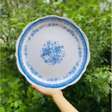 Đĩa nhựa phìp tròn 40cm - Đĩa melamine lớn phục vụ trái cây, giảm giá 159k