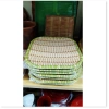 Đĩa nhựa phíp vuông giả mây, khay bày bún đậu, hoa quả, giảm giá 19% chỉ 31.395₫ 5