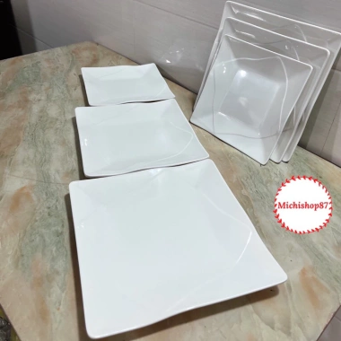 Đĩa nhựa phíp vuông Melamine 3 size giả sứ cao cấp, sang trọng, đựng hoa quả – 25.000₫ 6