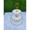 Đĩa nhựa trắng 3 tầng sang trọng, đựng bánh kẹo, hoa quả - Giá ưu đãi 15.000đ, giảm 3.000đ 9