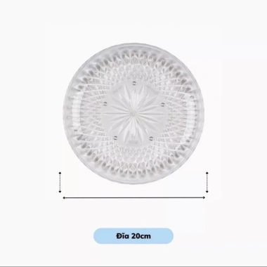 Đĩa Nhựa Tròn Kim Cương 3 Size Hokori - Sang Trọng Đựng Bánh Kẹo, Giá 19.000₫ 9