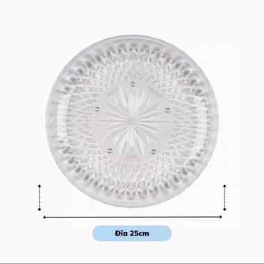 Đĩa Nhựa Tròn Kim Cương 3 Size Hokori - Sang Trọng Đựng Bánh Kẹo, Giá 19.000₫ 10
