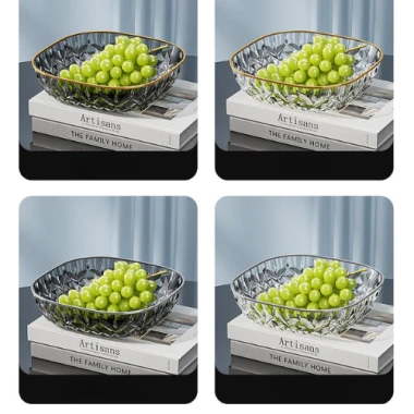 Đĩa Pha Lê Kim Cương Đựng Bánh Kẹo, Trái Cây Sang Trọng – MonoHome Giá 55k 2
