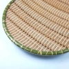 Đĩa phíp giả mây tre nhựa, tròn size, có chân đế cho hoa quả, bún, đậu, mắm tôm 6