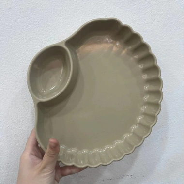 Đĩa Sò Hoa Nhựa Việt Nhật 1.287 - Đựng hoa quả, trái cây, đồ ăn vặt an toàn, tiện lợi 35.000₫