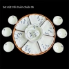 Đĩa Sứ Bát Tràng Hoa Mặt Trời – Mâm Cơm Decor Chuồn Chuồn, Bày Thức Ăn Cúng, Giá 350.000₫ 2