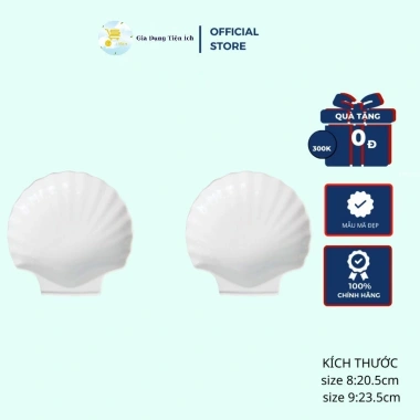 Dĩa Sứ Sò Trắng Size 8‑9 – Mẫu Đẹp Men Trắng, Giá Ưu Đãi 138.000đ tại Mta‑Mart2