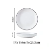 Đĩa sứ vuông viền đen có ngăn đựng nước chấm tiện lợi - Giá chỉ 36.500₫ 5