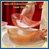 Đĩa Thủy Tinh Cá Song Ngư Hồ Phách Bày Mứt Tết Phong Thủy Quà Biếu Tài Lộc 314DT 3