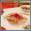 Đĩa Thủy Tinh Cá Song Ngư Hồ Phách Bày Mứt Tết Phong Thủy Quà Biếu Tài Lộc 314DT 4