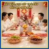 Đĩa Thủy Tinh Cá Song Ngư Hồ Phách Bày Mứt Tết Phong Thủy Quà Biếu Tài Lộc 314DT 7