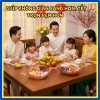 Đĩa Thủy Tinh Cá Song Ngư Hồ Phách Bày Mứt Tết Phong Thủy Quà Biếu Tài Lộc 314DT 9