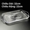 Đĩa thủy tinh DELISOGA chữ nhật cao cấp – khay úp cốc, đựng hoa quả, giảm giá 129k 10