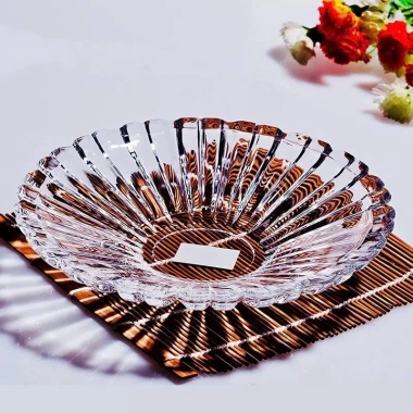 Đĩa Thủy Tinh Lòng Sâu, Lá Sen Đựng Trái Cây & Bánh Mứt - Giá 250.000 (HDBD39) 2