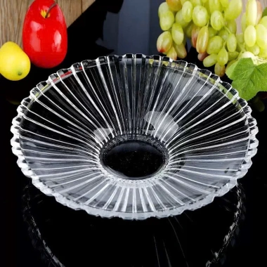 Đĩa Thủy Tinh Lòng Sâu, Lá Sen Đựng Trái Cây & Bánh Mứt - Giá 250.000 (HDBD39) 3