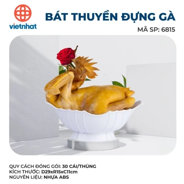 Đĩa Thuyền ABS 6.815 - Đựng Gà Nguyên Con & Hoa Quả, 47.200₫ | Việt Nhật Plastic 7