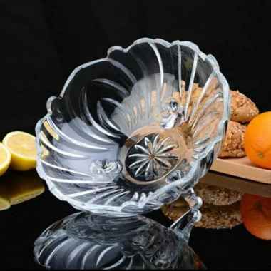 Đĩa tô pha lê thủy tinh 3 chân - Đựng mứt, khay hoa quả, giảm giá 59.000đ 6