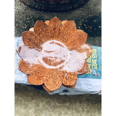Dĩa trái cây gỗ dừa 30x17 & 24x10cm - Đĩa bánh mứt Tết, Có Video, Giá 549.000₫