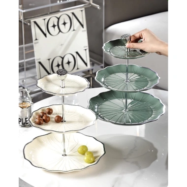 Đĩa trái cây nhiều tầng – Đựng bánh kẹo, trang trí phòng khách & bếp, chỉ 107.000₫ 3 Đĩa trái cây nhiều tầng – Đựng bánh kẹo, trang trí phòng khách & bếp, chỉ 107.000₫ 3