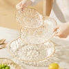 Đĩa Trái Cây Viền Hoa Cao Cấp Viền Vàng Sang Trọng - Đựng Hoa Quả & Bánh Kẹo Trang Trí Bàn Ăn Xclean 30k 2