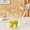 Đĩa Trái Cây Viền Hoa Cao Cấp Viền Vàng Sang Trọng - Đựng Hoa Quả & Bánh Kẹo Trang Trí Bàn Ăn Xclean 30k 5