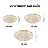 Đĩa Trái Cây Viền Hoa Cao Cấp Viền Vàng Sang Trọng - Đựng Hoa Quả & Bánh Kẹo Trang Trí Bàn Ăn Xclean 30k 8