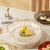 Đĩa Trái Cây Viền Hoa Vàng Sang Trọng Cao Cấp - Đựng Hoa Quả, Bánh Kẹo Trang Trí Bàn Ăn Homie Giá 29.000 4