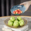 Đĩa Trái Cây Viền Hoa Vàng Sang Trọng Cao Cấp - Đựng Hoa Quả, Bánh Kẹo Trang Trí Bàn Ăn Homie Giá 29.000 6