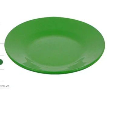 Dĩa Tròn Cạn DC Xanh Lá Đủ Size - Nhựa Melamine Fataco Dày Dặn, Giá chỉ 15.000₫ 6
