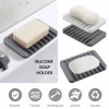 Đĩa xà phòng silicon tự động dòng chảy – Dành cho vòi hoa sen, xốp xà phòng, phòng tắm, hộp đựng bếp – Giá ưu đãi 25.494₫