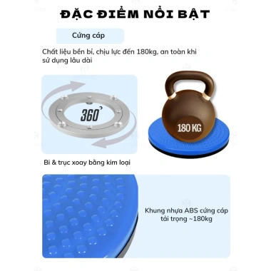 Đĩa Xoay 360 Độ Bàn Xoay Eo Tập Bụng 180Kg Bền Chắc Giảm Cân Tại Nhà Nam Nữ 6 Đĩa Xoay 360 Độ Bàn Xoay Eo Tập Bụng 180Kg Bền Chắc Giảm Cân Tại Nhà Nam Nữ 6