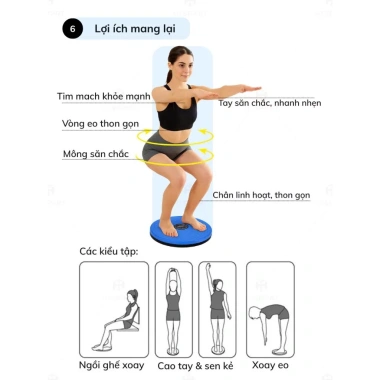 Đĩa Xoay 360 Độ Bàn Xoay Eo Tập Bụng 180Kg Bền Chắc Giảm Cân Tại Nhà Nam Nữ 7 Đĩa Xoay 360 Độ Bàn Xoay Eo Tập Bụng 180Kg Bền Chắc Giảm Cân Tại Nhà Nam Nữ 7