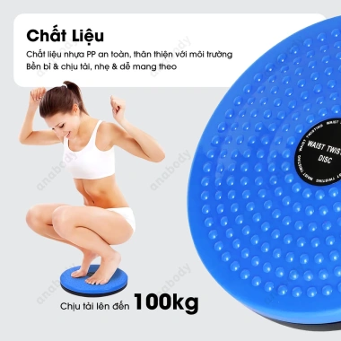 Đĩa Xoay Eo 360 độ - Tập Thể Dục, Giảm Cân, Cơ Bụng, Massage Thư Giãn Tại Nhà, Bàn Chân 70.200 VND