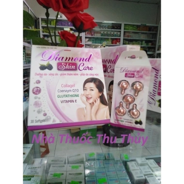 Diamond Skin Care - Dưỡng da, sáng da, giảm thâm nám, Collagen, CoQ10, Glutathione, Vitamin E - 250.000₫