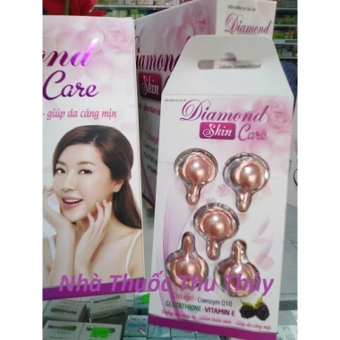 Diamond Skin Care - Dưỡng da, sáng da, giảm thâm nám, Collagen, CoQ10, Glutathione, Vitamin E - 250.000₫