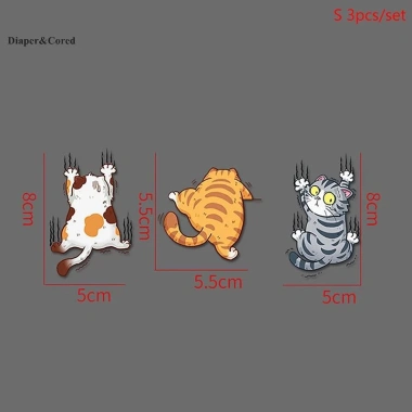 DIAPER & CORED 3 miếng dán xe thú cưng – thiết kế leo núi mèo, trang trí sáng tạo cho xe YTH 7 DIAPER & CORED 3 miếng dán xe thú cưng – thiết kế leo núi mèo, trang trí sáng tạo cho xe YTH 7