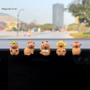 DIAPER & CORED 5 Cái - Bộ Capybara Trang Trí Ô Tô Xuân, Lắc Điều Khiển, YTH 48,180 VND 9