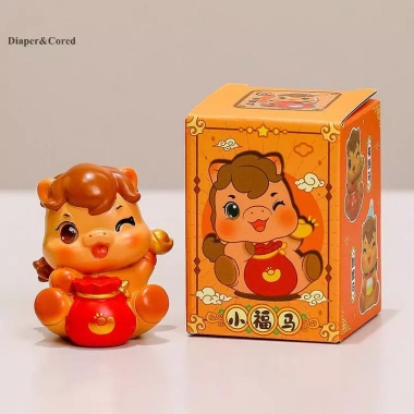 DIAPER & CORED Đồ trang trí ngựa hoạt hình dễ thương – Tượng cung hoàng đạo nhựa, quà tặng YTH