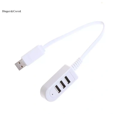 DIAPER & CORED HUB USB 2.0 3 cổng tốc độ cao đa năng mở rộng cho laptop và PC - Giá chỉ 50.050 VND