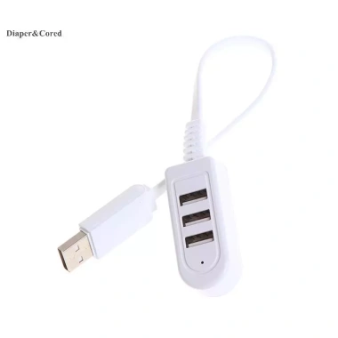 DIAPER & CORED HUB USB 2.0 3 cổng tốc độ cao đa năng mở rộng cho laptop và PC - Giá chỉ 50.050 VND
