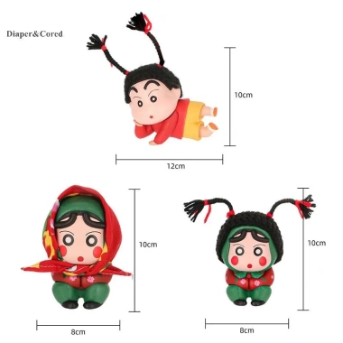 Diaper & CORED Trang Trí Xe Hơi Anime Đáng Yêu - Bộ Sưu Tập Nông Thôn, Mô Hình Búp Bê Quà Sinh Nhật YTH - 96.470₫ 6