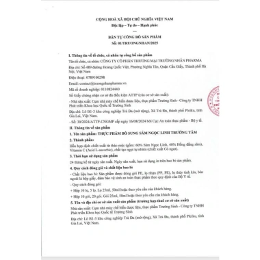 Dịch Chiết Sâm Ngọc Linh Trường Nhân - Hỗ Trợ Sức Khỏe, Dành Cho Người Trẻ và Người Lớn, Quà Biếu Tặng, Giá Giảm 439.000đ 8