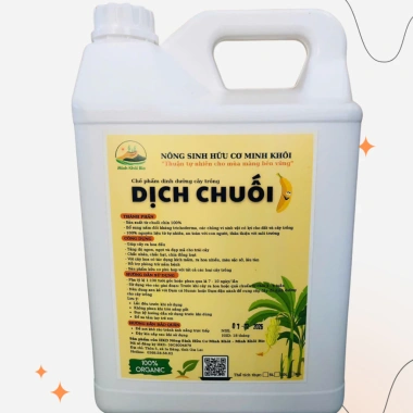 Dịch Chuối Hữu Cơ Minh Khôi – Kali Hữu, Kích Hoa, Ngọt Quả, Đẹp Trái, Chắc Nhân, Chín Đồng Loạt 1L & 5L 7