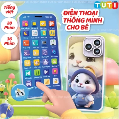 Điện Thoại Đồ Chơi Trẻ Em Đa Chức Năng Có Nhạc - Giá 49.000đ, Nội Dung Giáo Dục Phong Phú Giúp Phát Triển Trí Tuệ