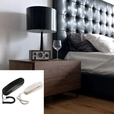 Điện thoại treo tường EC viền mỏng có dây - Bộ cố định cho khách sạn, giá ưu đãi 208.010đ
