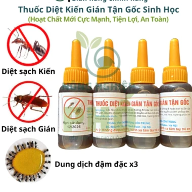 Diệt kiến gián tận gốc 10ml - Hóa sinh học VN, an toàn, chỉ 10.000 VND Diệt kiến gián tận gốc 10ml - Hóa sinh học VN, an toàn, chỉ 10.000 VND
