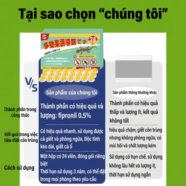 Diệt tổ mối hiệu quả: Gel mồi diệt mối 24 viên, dễ dùng, chỉ đặt vị trí, 99.999₫ 4