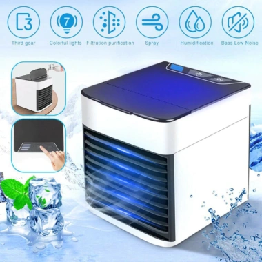 Điều Hòa Mini Hơi Nước Siêu Mát - Quạt Để Bàn Nhỏ Gọn, Giá 125k Ưu Đãi